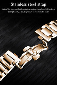 POEDAGAR Luxury Stainless Steel Quartz Men's Wristwatch