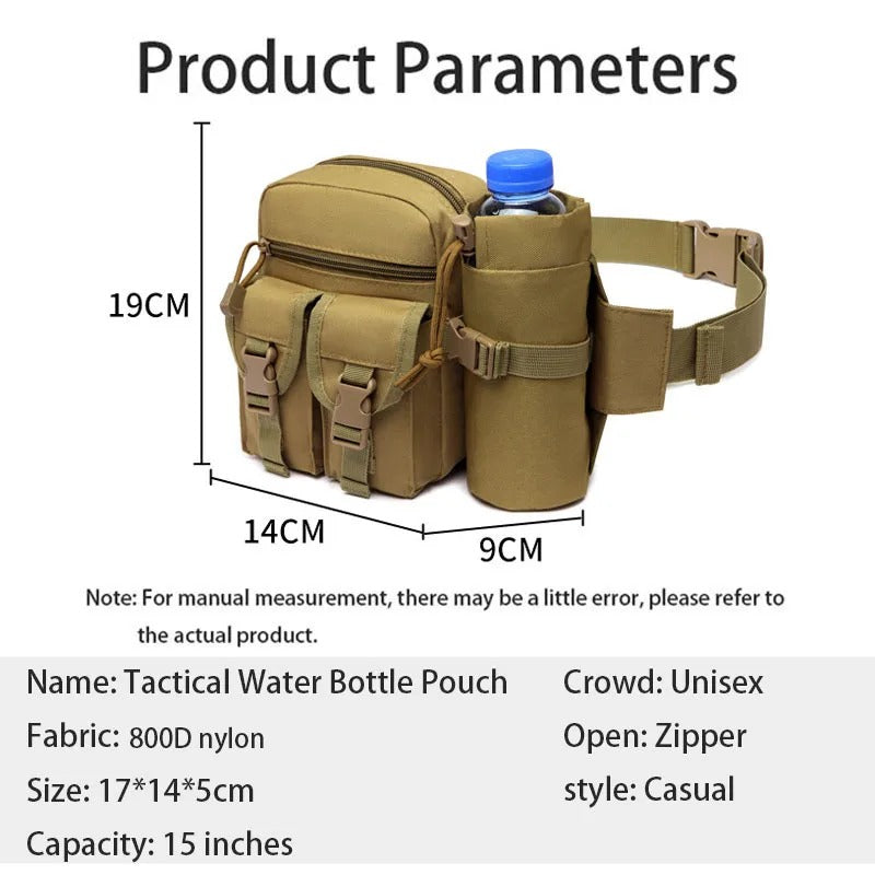 Waterproof Sports Waist Bag with Water Bottle Holder