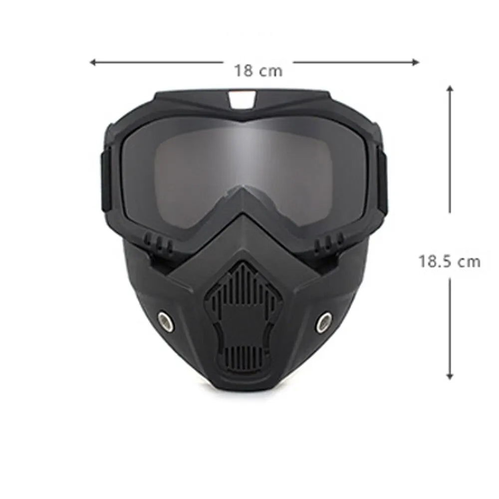 Windproof Motorcycle Goggles with HD Lenses and UV Protection
