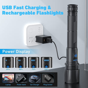 USB Rechargeable LED Flashlight